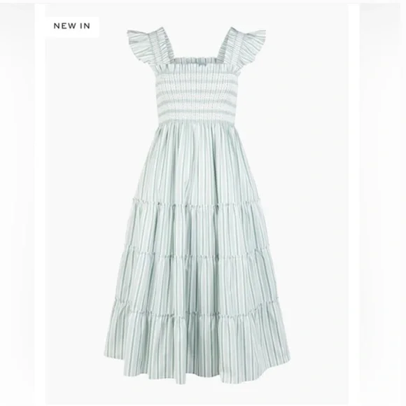 Hill House Home The Ellie Nap Dress in Apple Green Stripe, NEW WITH TAGS💚 - Picture 4 of 7